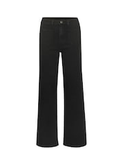 Kaffe KAkarla Wide Leg Pocket Black Jeans - Image 5 of 6