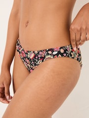FatFace Black Historical Floral Bikini Bottoms - Image 4 of 5