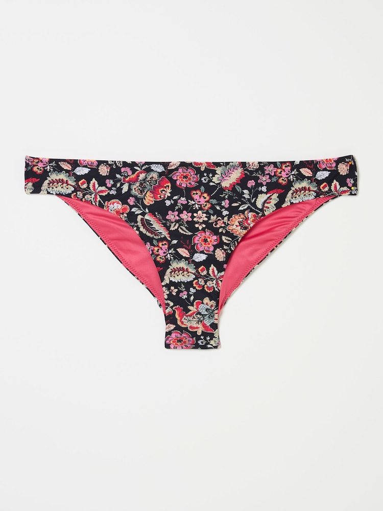 FatFace Black Historical Floral Bikini Bottoms - Image 5 of 5