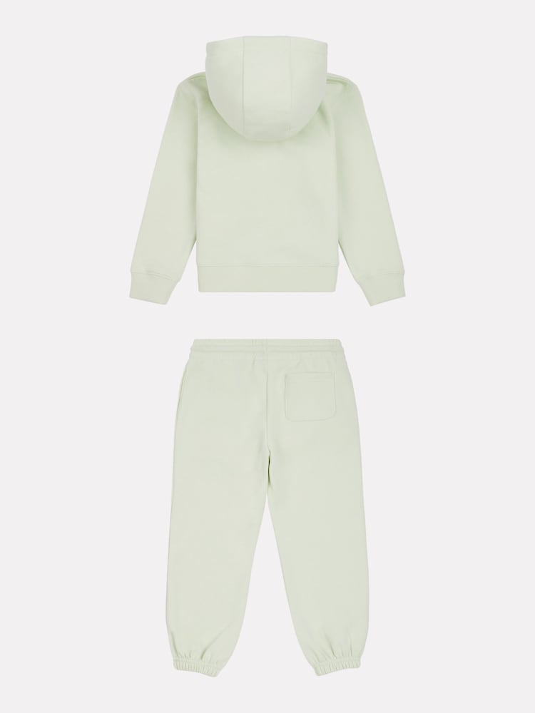 New Balance Green Baby Girls 100% Cotton Tracksuit Set - Image 2 of 6