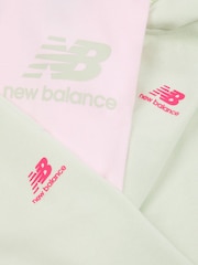 New Balance Green Baby Girls 100% Cotton Tracksuit Set - Image 6 of 6