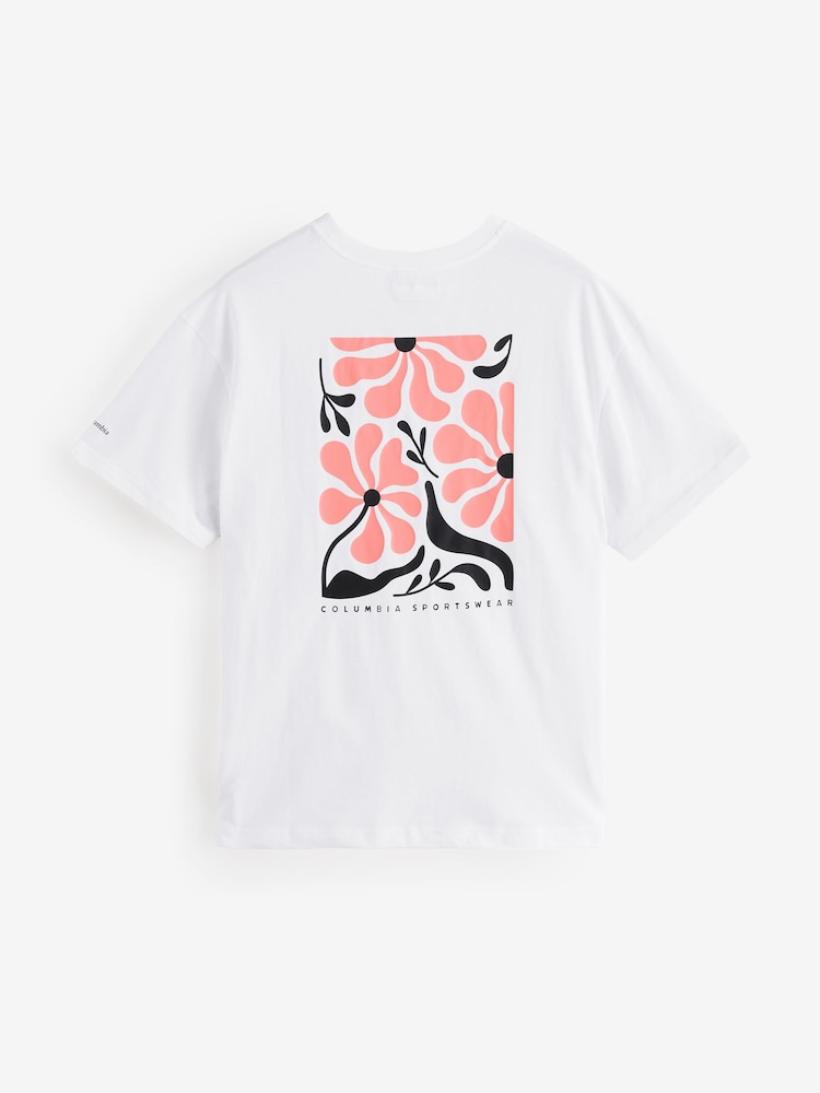 Blanco - Columbia Oversized Rolling Bend Graphic T-Shirt - Imagen 5 de 5