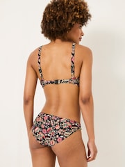 FatFace Black Historical Floral Bikini Top - Image 2 of 5