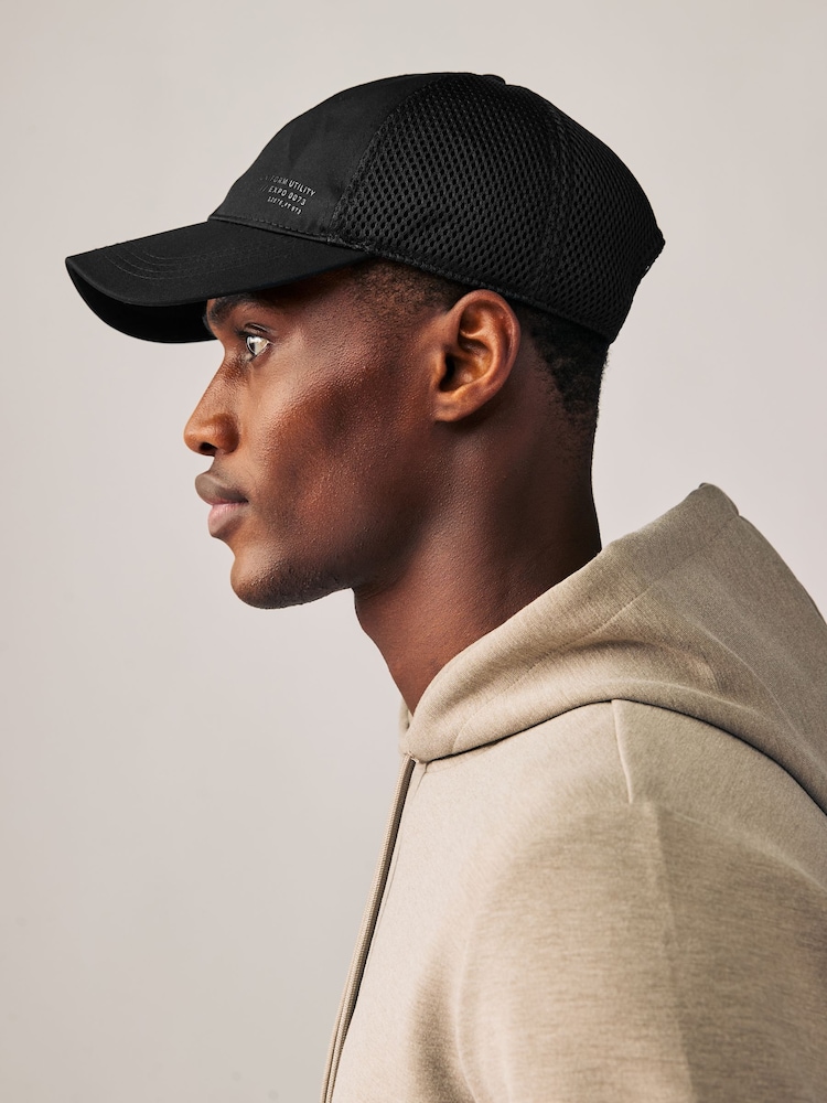 Black Trucker Cap - Image 2 of 5 Black Trucker Cap - Image 2 of 5