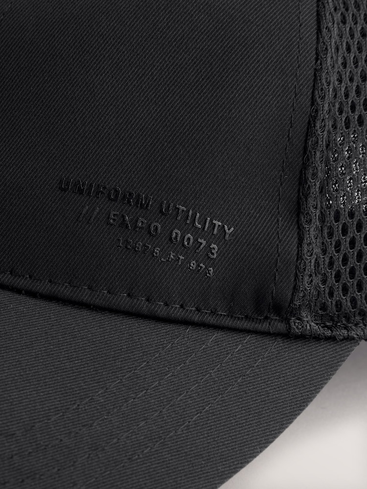 Black Trucker Cap - Image 4 of 5