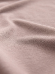 Neutral Cotton Modal Slouch V-Neck T-Shirt - Image 7 of 8