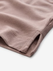 Neutral Cotton Modal Slouch V-Neck T-Shirt - Image 8 of 8