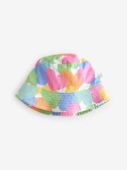 Little Bird by Jools Oliver Rainbow Confetti Heart Bucket 100% Cotton Hat - صورة 4 من 6