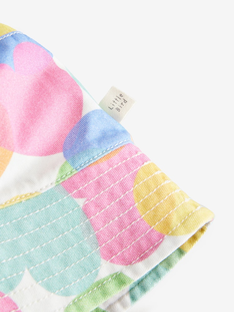 Little Bird by Jools Oliver Rainbow Confetti Heart Bucket 100% Cotton Hat - صورة 6 من 6