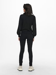 JDY Black High Neck Knitted Pullover Jumper - Image 2 of 5
