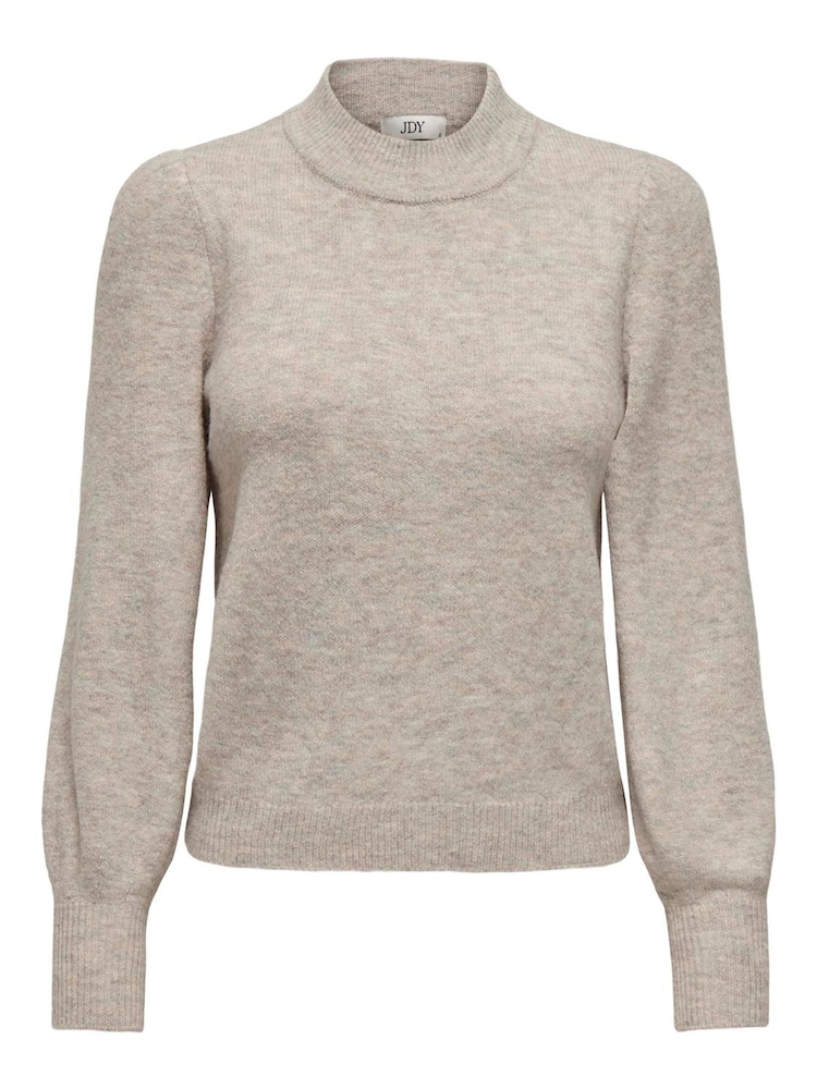 Gri - JDY High Neck Knitted Pullover Jumper - Image 5 of 6