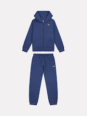 New Balance Blue Boys Small Brush Back Logo Hoodie Set - Image 1 of 4