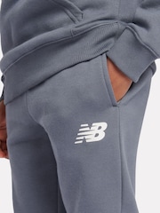 Azul - New Balance Boys Brush Back Stacked Logo Hoodie Set - Imagen 7 de 9