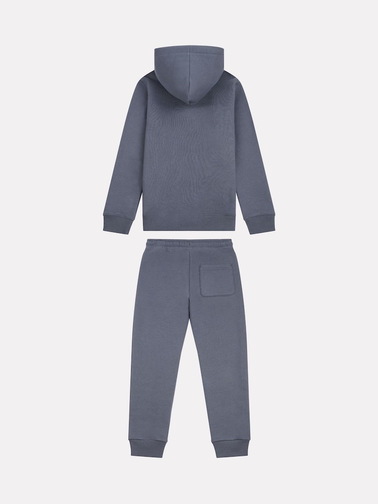 Azul - New Balance Boys Brush Back Stacked Logo Hoodie Set - Imagen 9 de 9