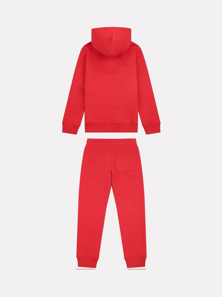 Rojo - New Balance Boys Brush Back Stacked Logo Hoodie Set - Imagen 2 de 4