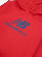 Rojo - New Balance Boys Brush Back Stacked Logo Hoodie Set - Imagen 3 de 4
