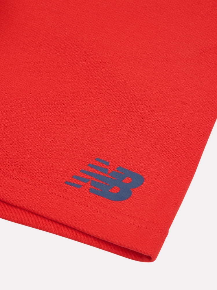 New Balance Red Stacked Logo T-Shirt and Shorts Set - Image 4 of 4 New Balance Red Stacked Logo T-Shirt and Shorts Set - Image 4 of 4