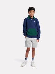 New Balance Blue Boys Premium Rugby 100% Cotton Shirt - Image 4 of 6
