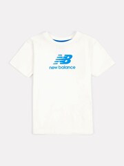New Balance Cream Baby Boys T-Shirt and Shorts Set - Image 3 of 8