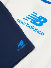 New Balance Cream Baby Boys T-Shirt and Shorts Set - Image 7 of 8