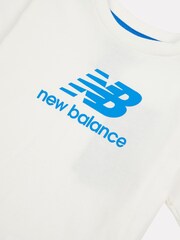 New Balance Cream Baby Boys T-Shirt and Shorts Set - Image 8 of 8