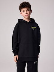 smALLSAINTS Black/Lime Oversized Underground Pullover Hoodie - Image 2 of 8