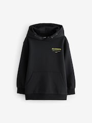 smALLSAINTS Black/Lime Oversized Underground Pullover Hoodie - Image 5 of 8