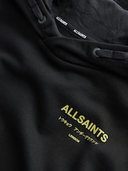 smALLSAINTS Black/Lime Oversized Underground Pullover Hoodie - Image 7 of 8
