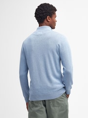 Barbour® Blue 100% Cotton Quarter Zip Jumper - Image 2 of 6
