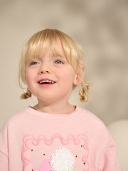 Pink Stripe Ice Cream Top & Flare Leggings Set (3mths-7yrs) - Image 4 of 9