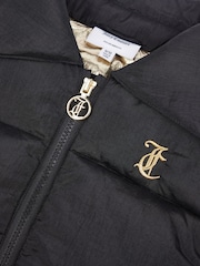 Juicy Couture Black Girls Diamante Collar Gilet - Image 9 of 10