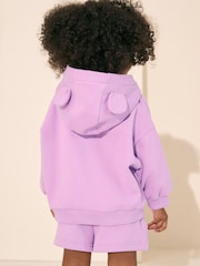 Lilac Purple Zip Through Hoodie (3mths-7yrs) - Image 2 of 8