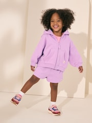 Lilac Purple Zip Through Hoodie (3mths-7yrs) - Image 3 of 8