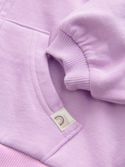 Lilac Purple Zip Through Hoodie (3mths-7yrs) - Image 7 of 8