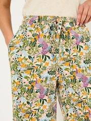 FatFace Lola Multi Peacock Linen Blend Pyjama Bottoms - Image 5 of 6