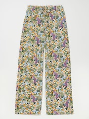 FatFace Lola Multi Peacock Linen Blend Pyjama Bottoms - Image 6 of 6