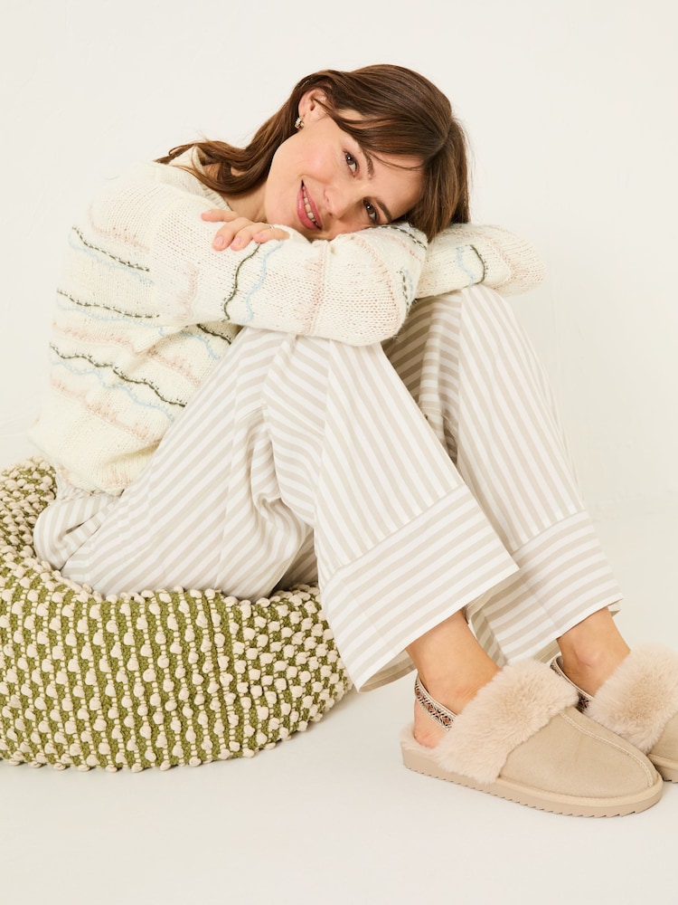 FatFace Lola Natural Stripe Pyjama Bottoms - Image 5 of 5 FatFace Lola Natural Stripe Pyjama Bottoms - Image 5 of 5