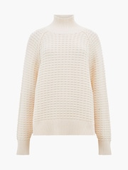 Pulover din bumbac French Connection Keya Popcorn Knit Mozart 100% - Image 4 of 4