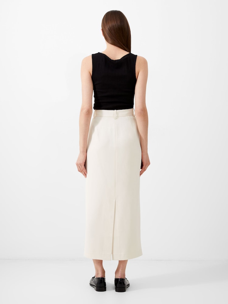 French Connection Cream Harrie Suiting Midi Skirt - Image 2 of 4