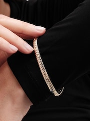 Jon Richard Gold Tone Herringbone Chain Bracelet - Image 3 of 3