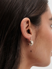 Jon Richard Gold Tone Polished Crystal Dome Stud Earrings - Image 3 of 3