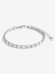 Jon Richard Silver Tone Crystal Baguette Bracelet - Image 1 of 4