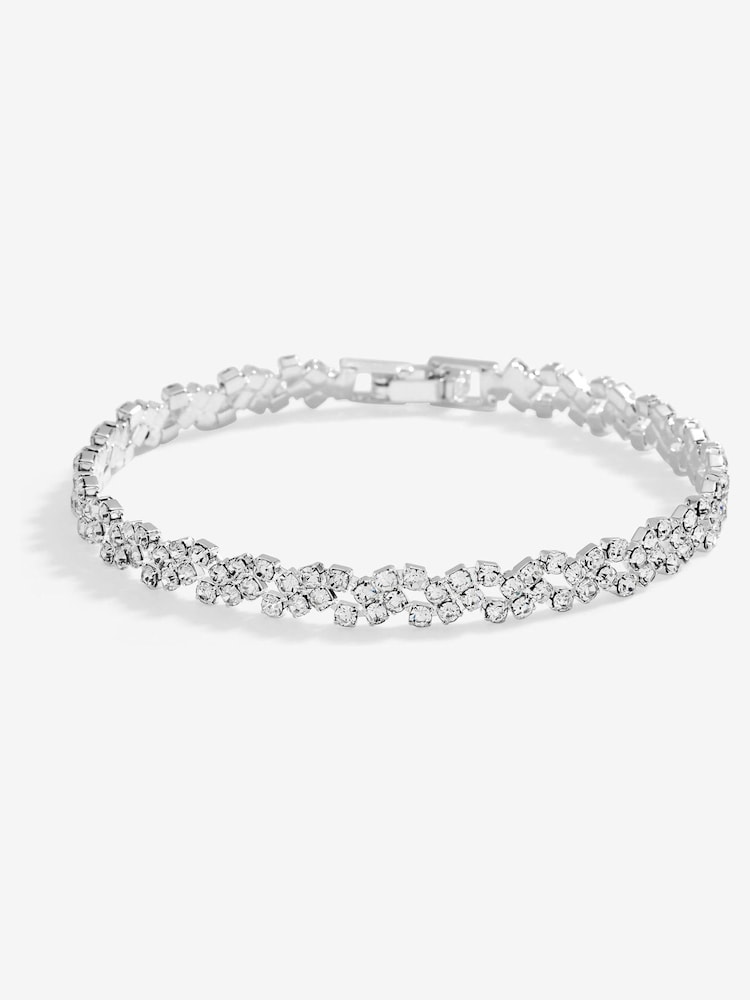 Jon Richard Silver Tone Diamante Bracelet - Image 1 of 2