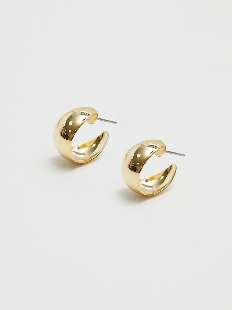 Jon Richard Gold Tone Polished Hoop Earrings - Image 3 of 3 Jon Richard Gold Tone Polished Hoop Earrings - Image 3 of 3