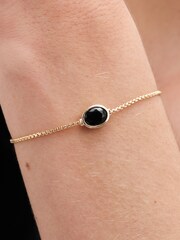 Jon Richard Gold Tone Jet Stone Toggle Bracelet - Image 2 of 3