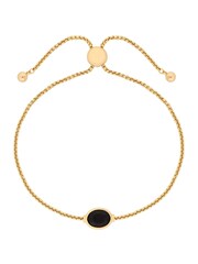 Jon Richard Gold Tone Jet Stone Toggle Bracelet - Image 3 of 3
