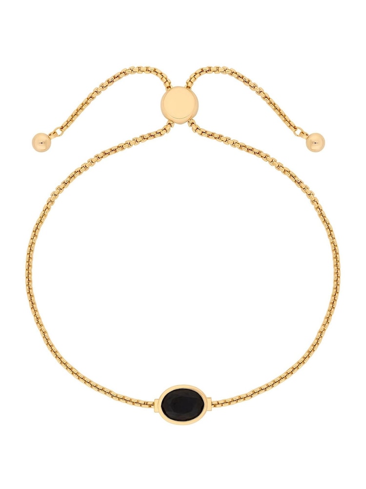 Jon Richard Gold Tone Jet Stone Toggle Bracelet - Image 3 of 3