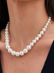 Jon Richard Silver Tone Crystal Snaffle Necklace - Image 2 of 4