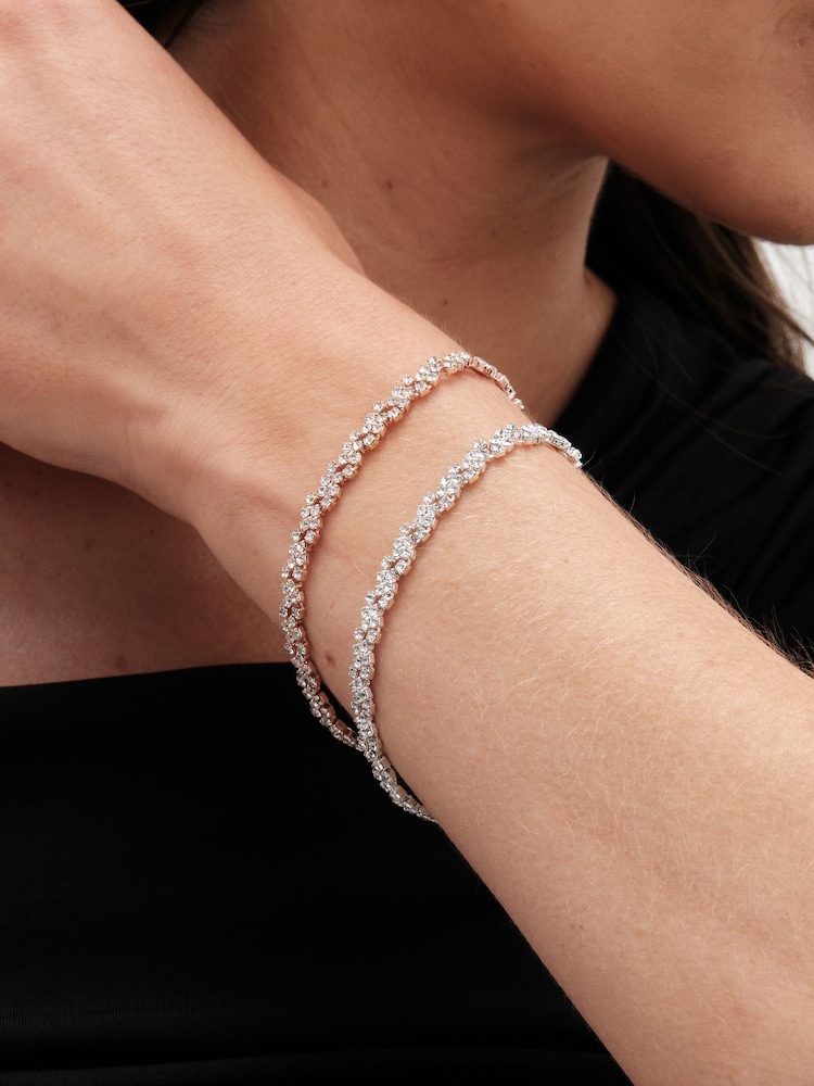 Jon Richard Gold Tone Diamante Bracelet - Image 2 of 2
