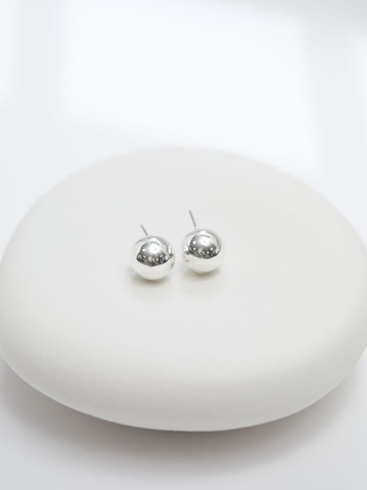 Jon Richard Silver Tone Orb Stud Earrings - Image 3 of 3